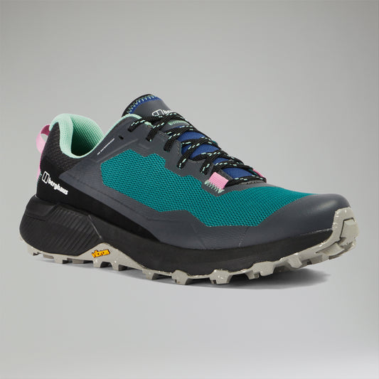 Damen-Laufschuh Revolute Active - Schwarz/Dunkeltürkis