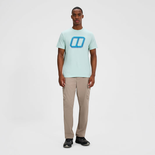 Herren-T-Shirt „Glitched Blocks“ – Grün