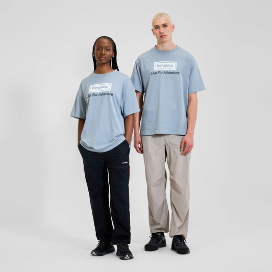 Unisex Adventure Tour T-Shirt – Graublau
