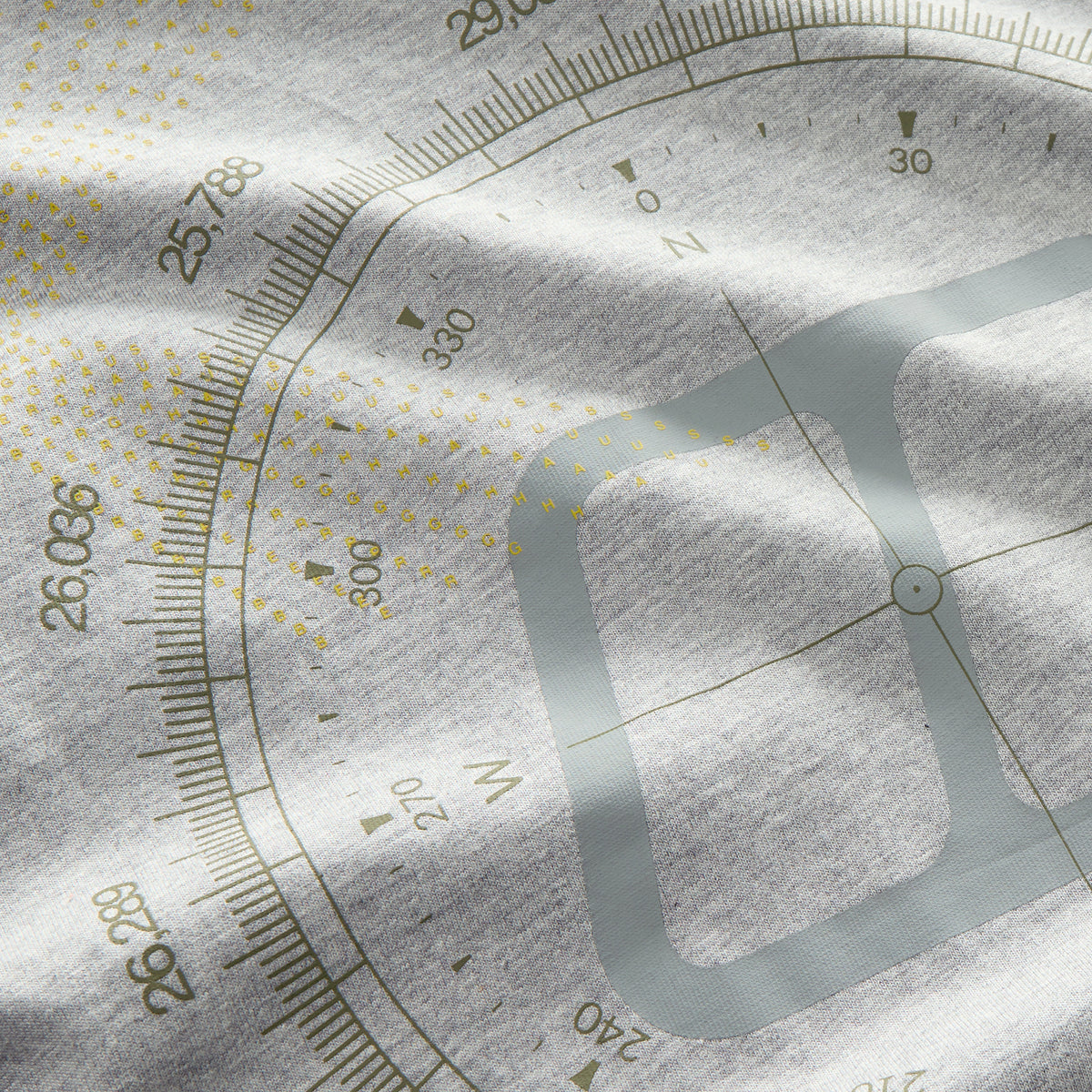 Herren Compass Essential T-Shirt - Grau Meliert