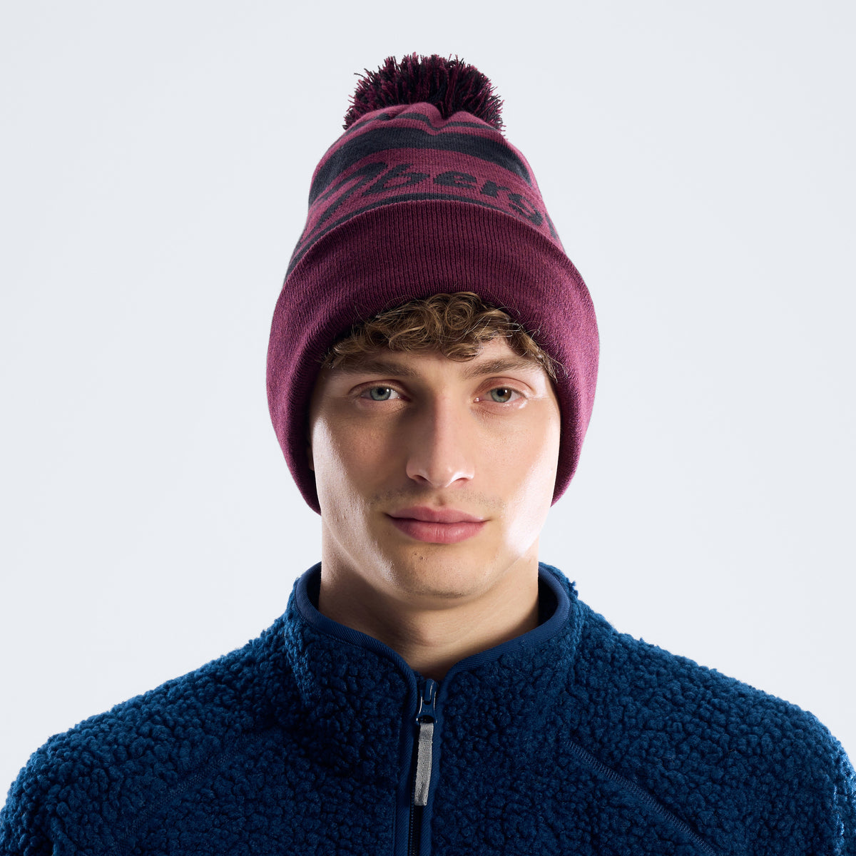 Unisex Beanie - Dark Purple/Black