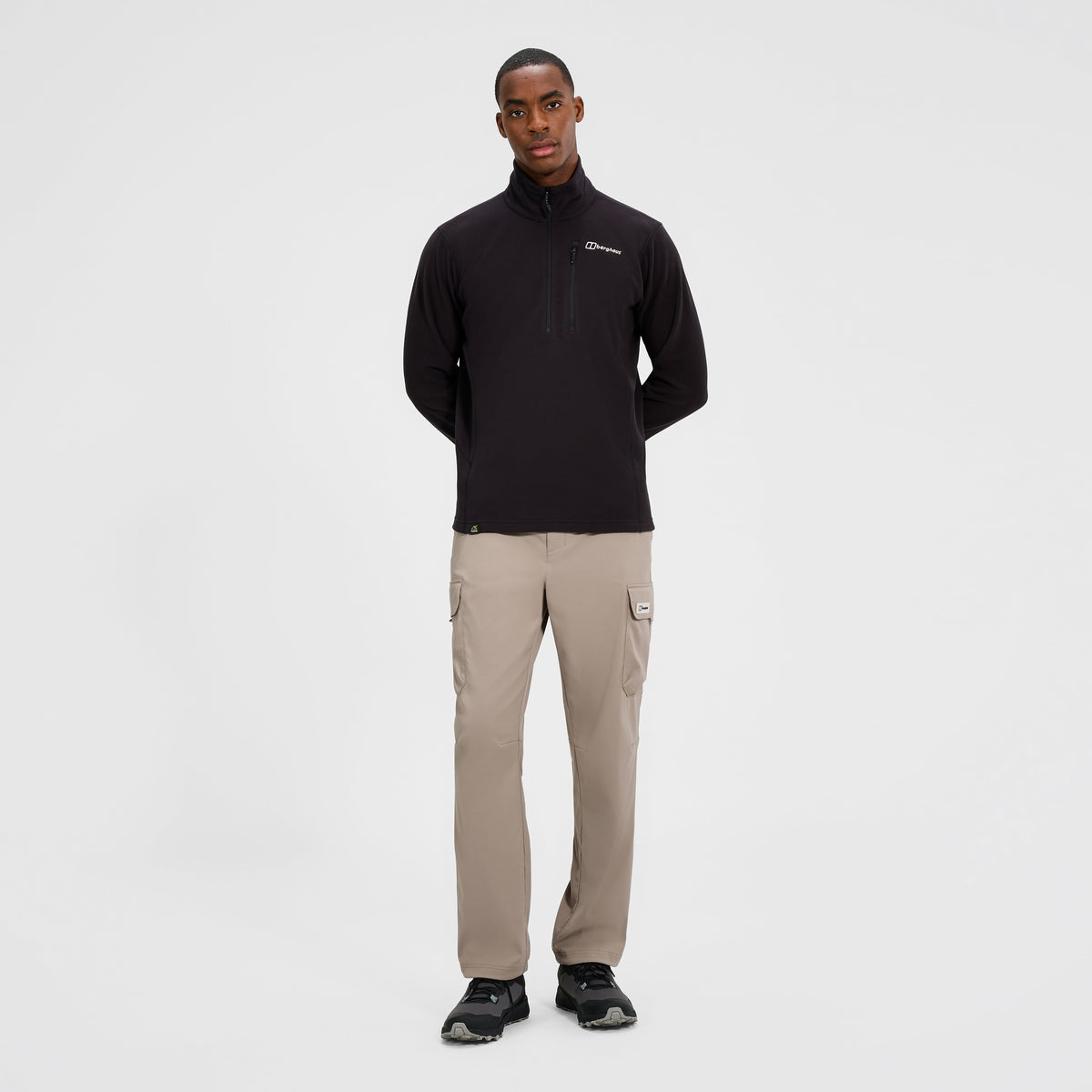Men's Prism Micro Half Zip Polartec Fleece - Black