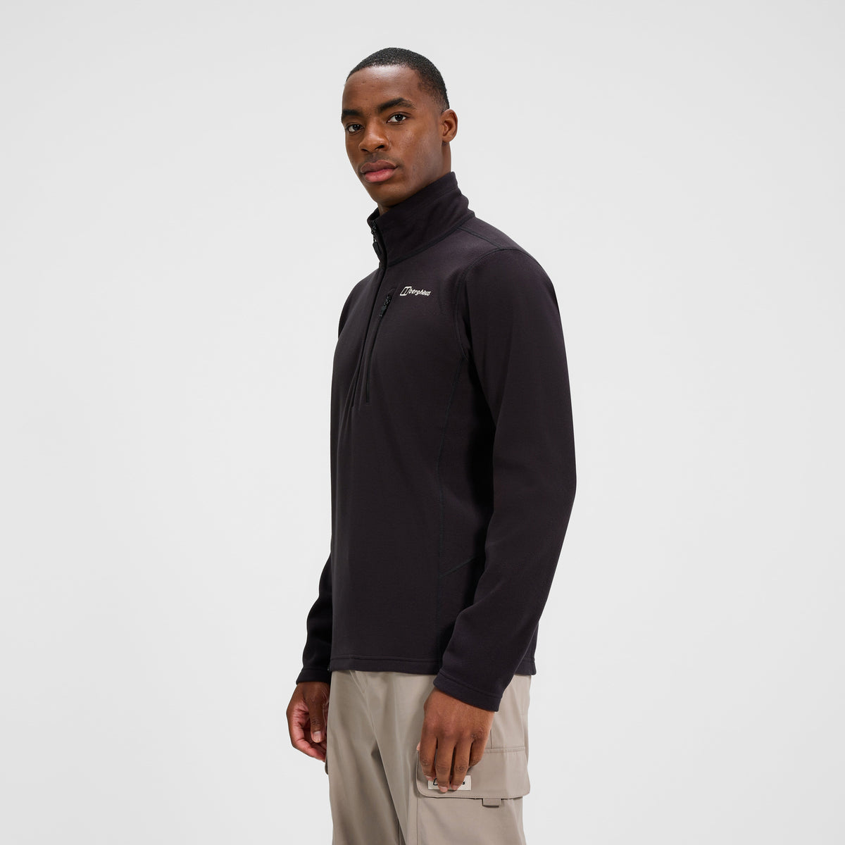 Men's Prism Micro Half Zip Polartec Fleece - Black