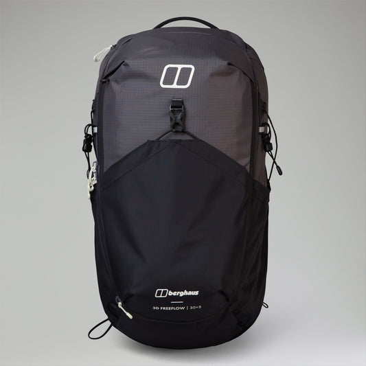 Unisex 3D Freeflow 30+5L S Rucksack - Grau/Schwarz
