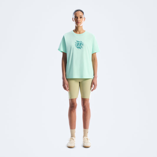 Damen-T-Shirt Essential mit Sketched Blocks – Blau