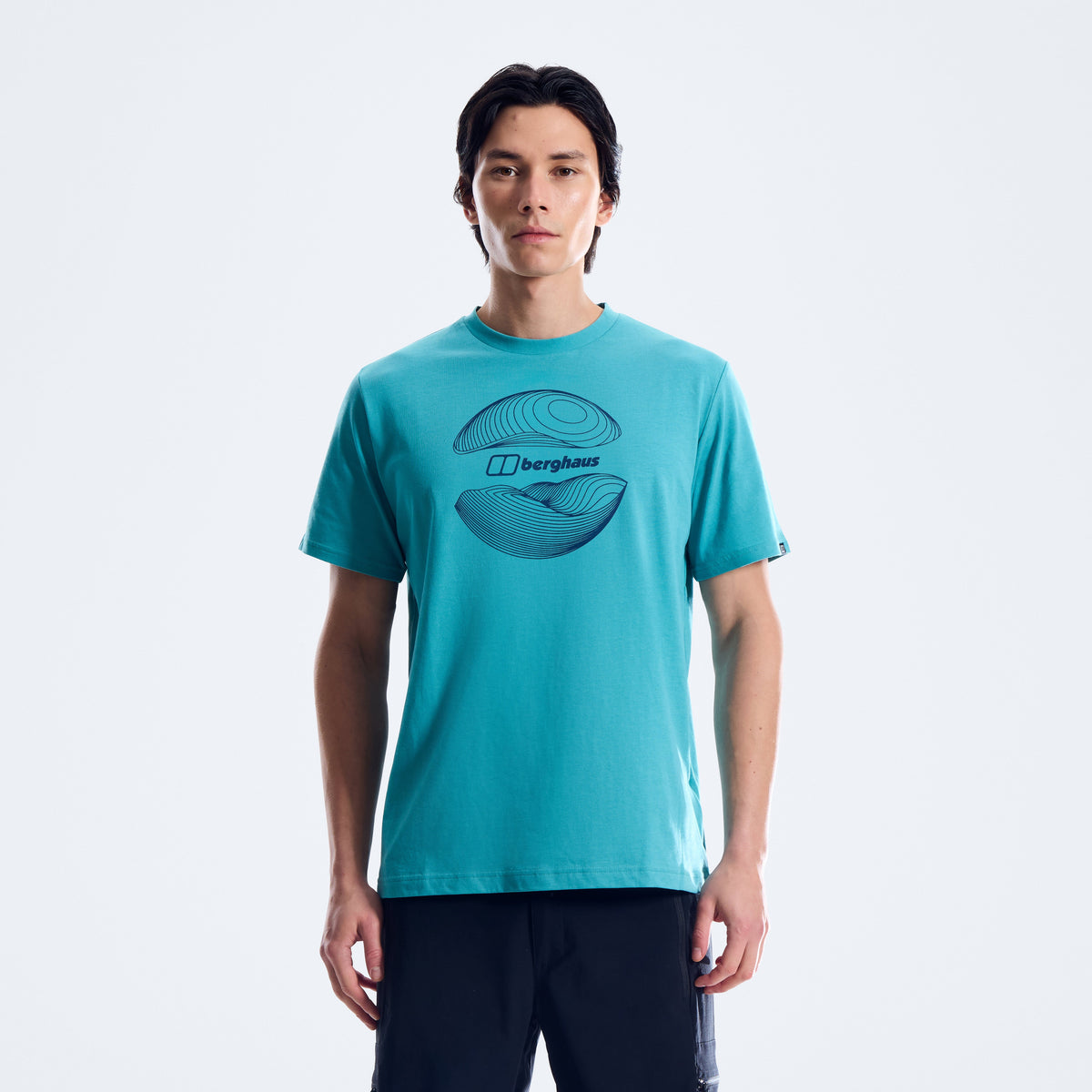 Herren Curvature Essential T-Shirt - Blau