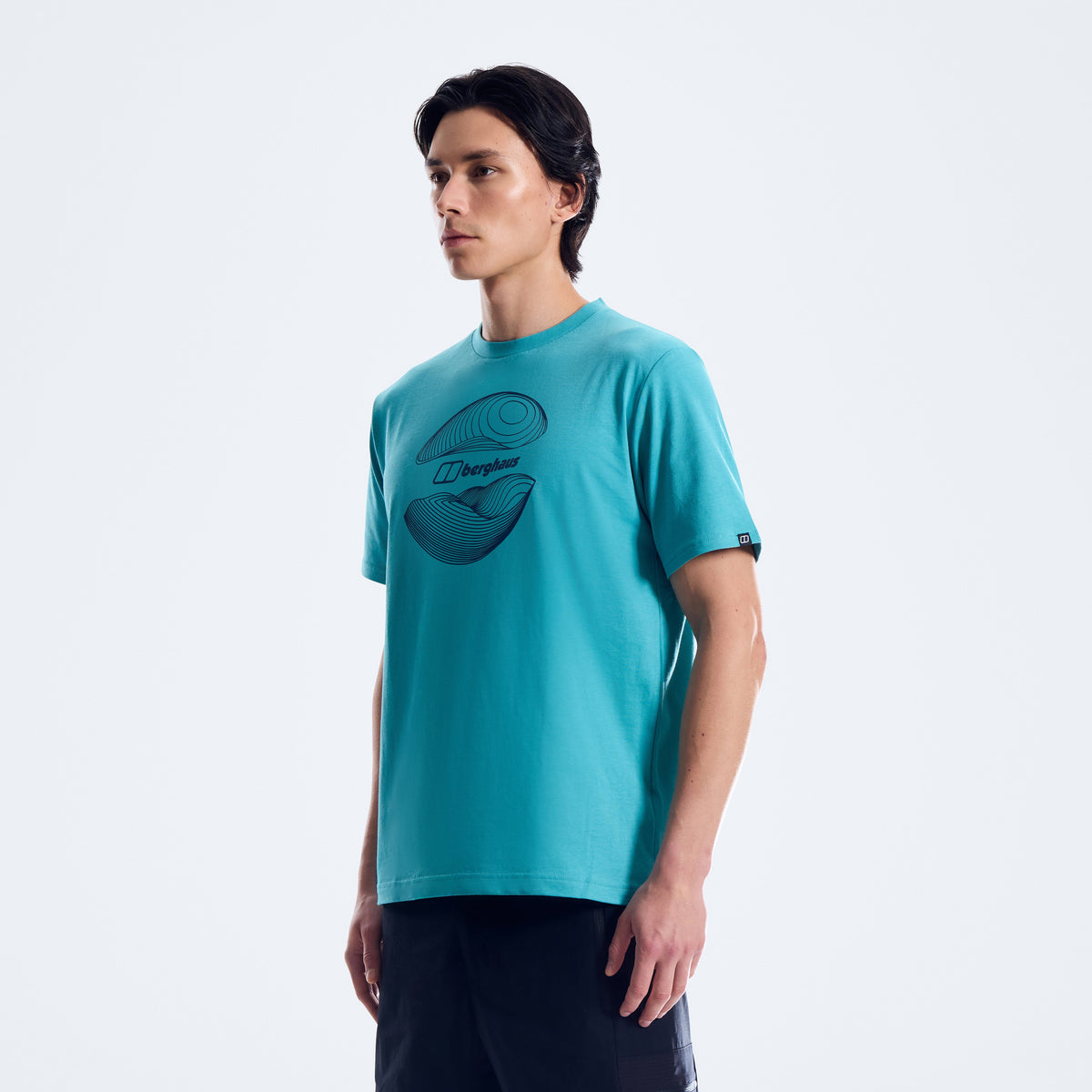 Herren Curvature Essential T-Shirt - Blau