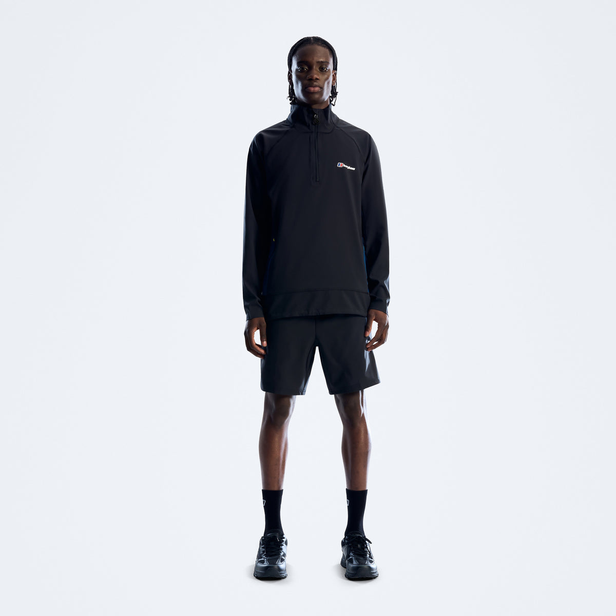 Herren-Half-Zip Wavertree – Jet Black