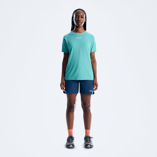 Damen Bowburn Tech-T-Shirt – Blau