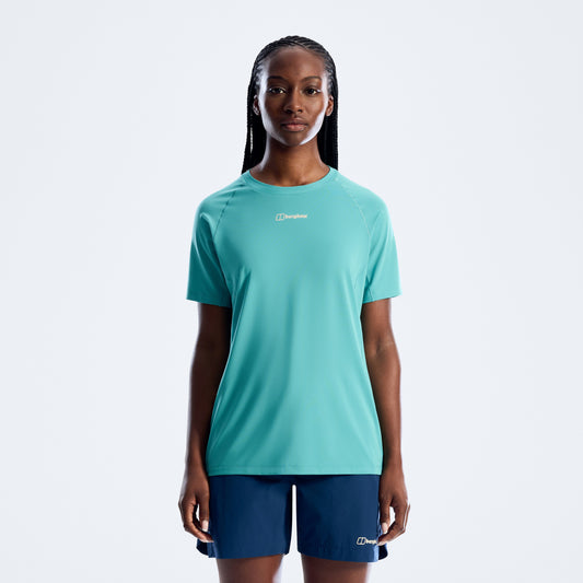 Damen Bowburn Tech-T-Shirt – Blau