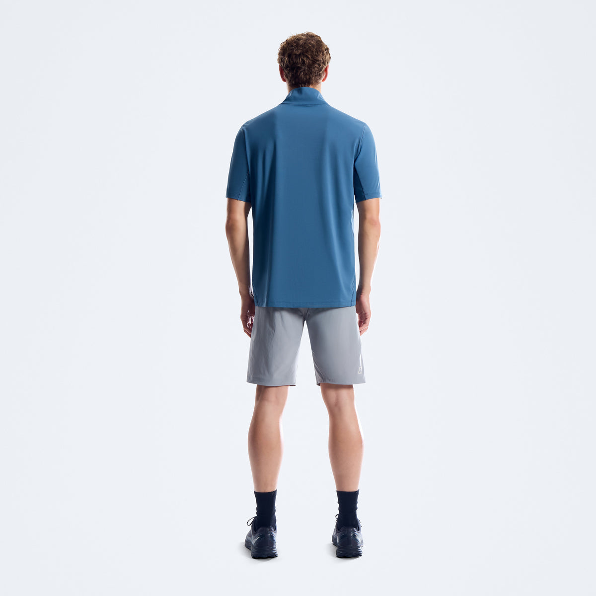 Herren Bowburn Half-Zip Tech-Shirt - Blau