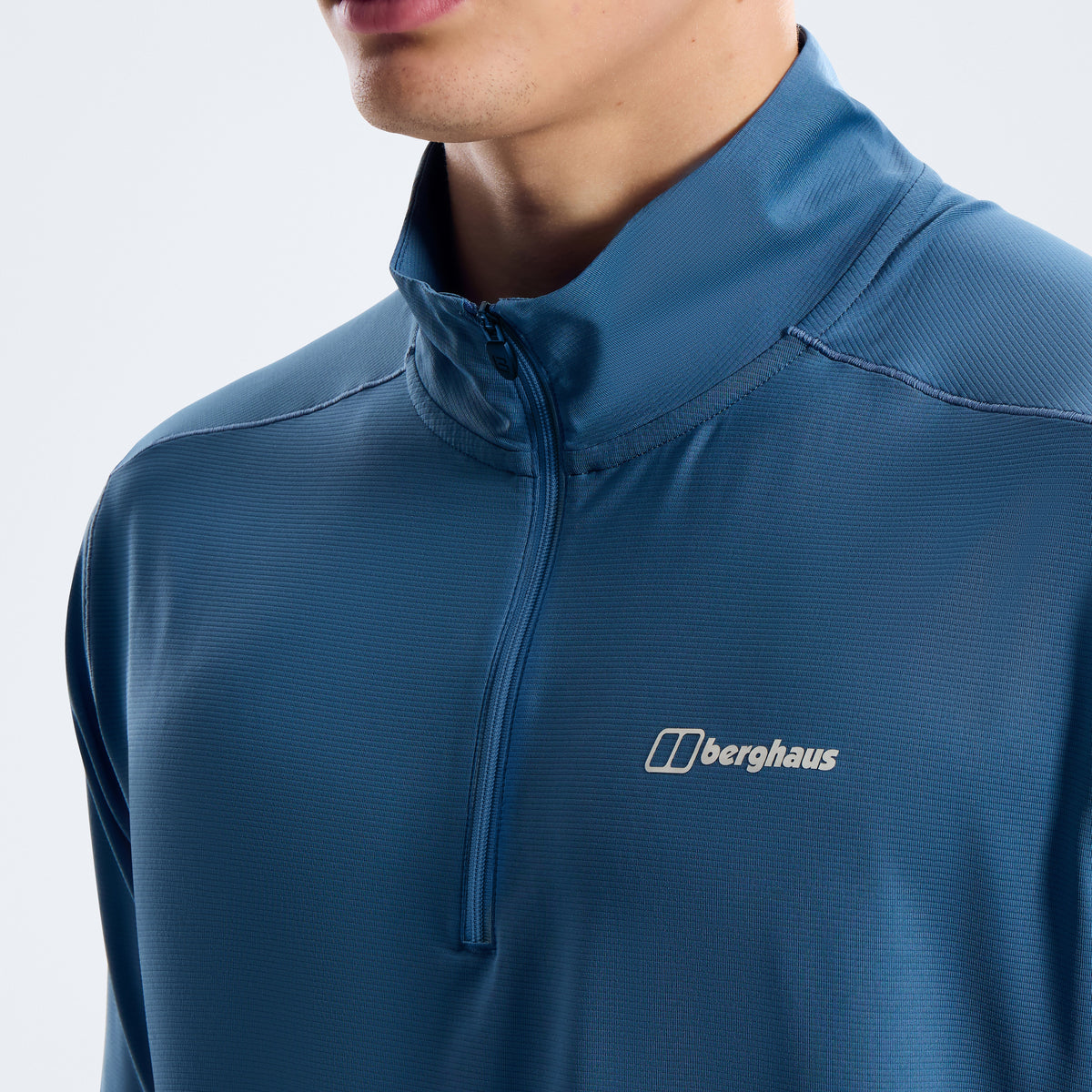 Herren Bowburn Half-Zip Tech-Shirt - Blau