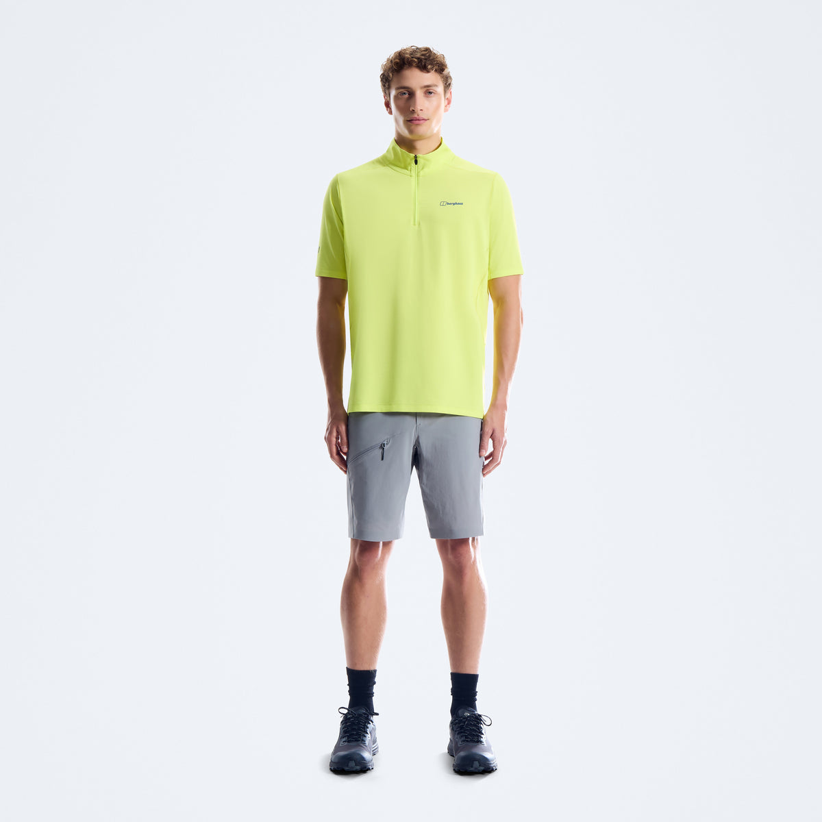 Herren Bowburn Half-Zip Tech-Shirt - Hellgelb