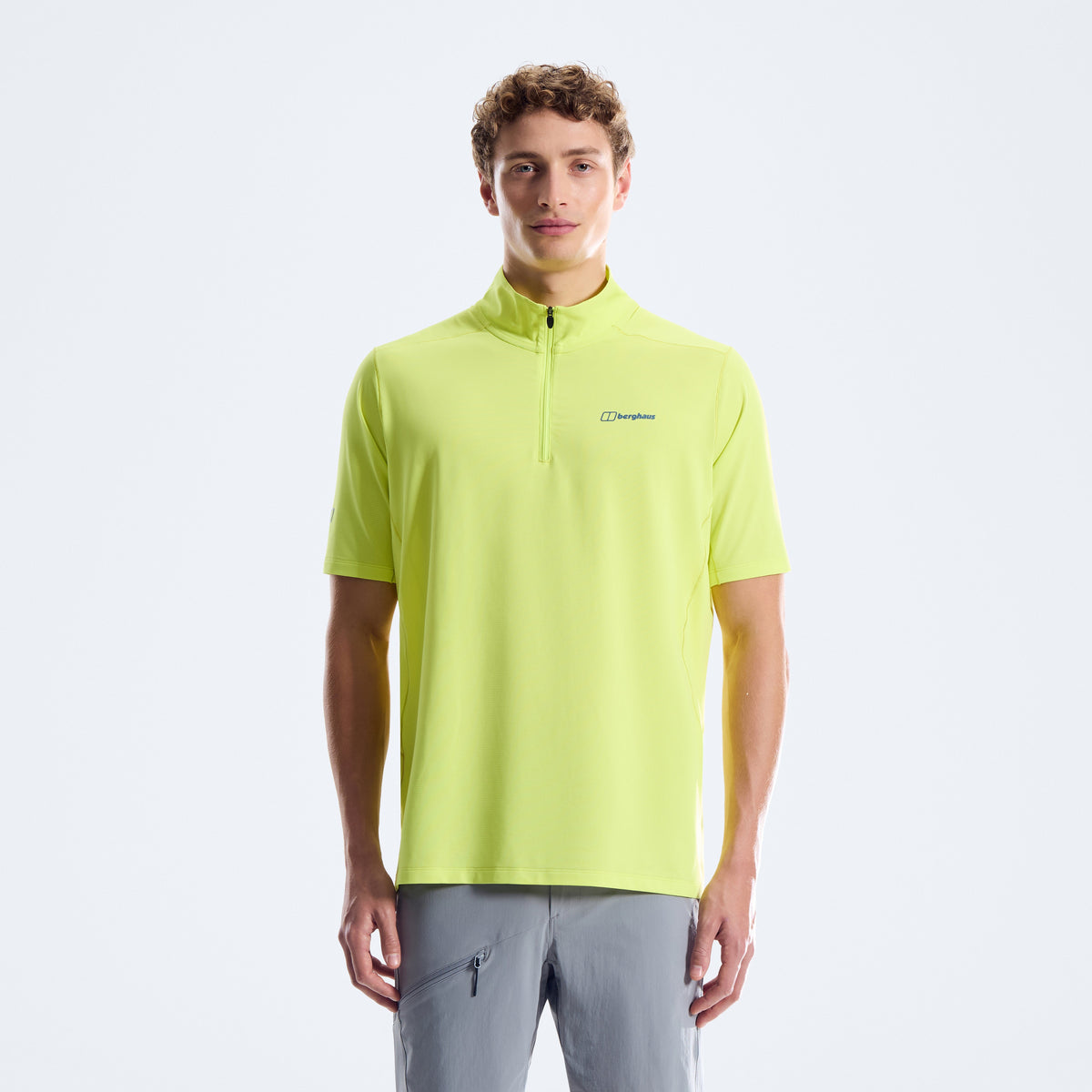 Herren Bowburn Half-Zip Tech-Shirt - Hellgelb
