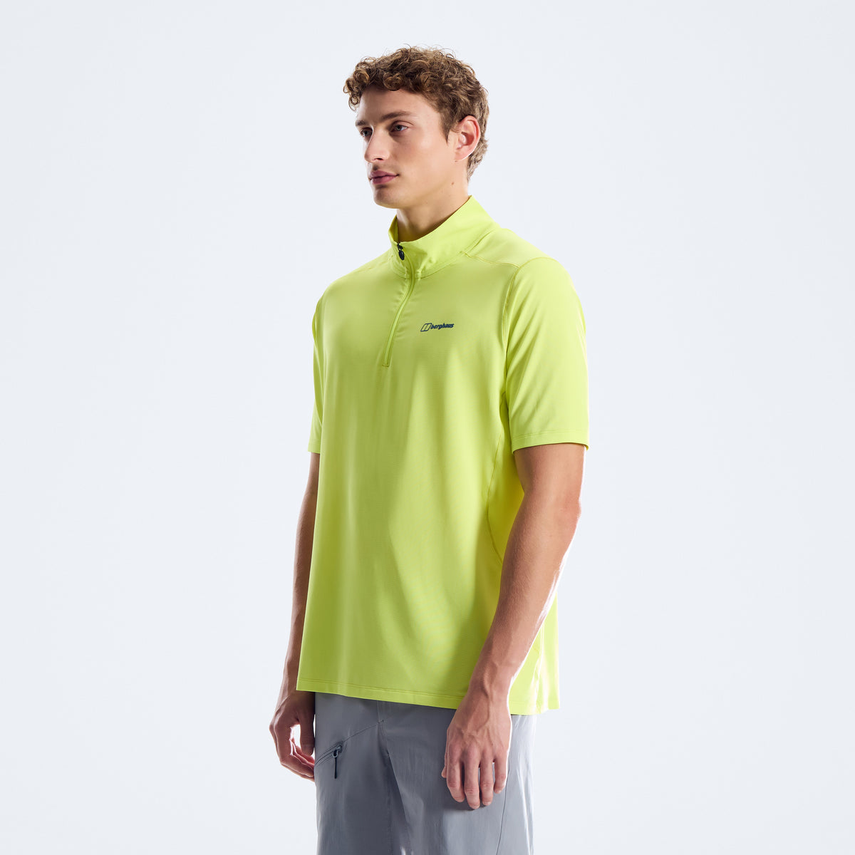 Herren Bowburn Half-Zip Tech-Shirt - Hellgelb