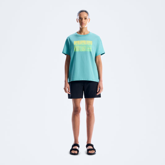 Damen-T-Shirt Mountainscape Essential - Blau