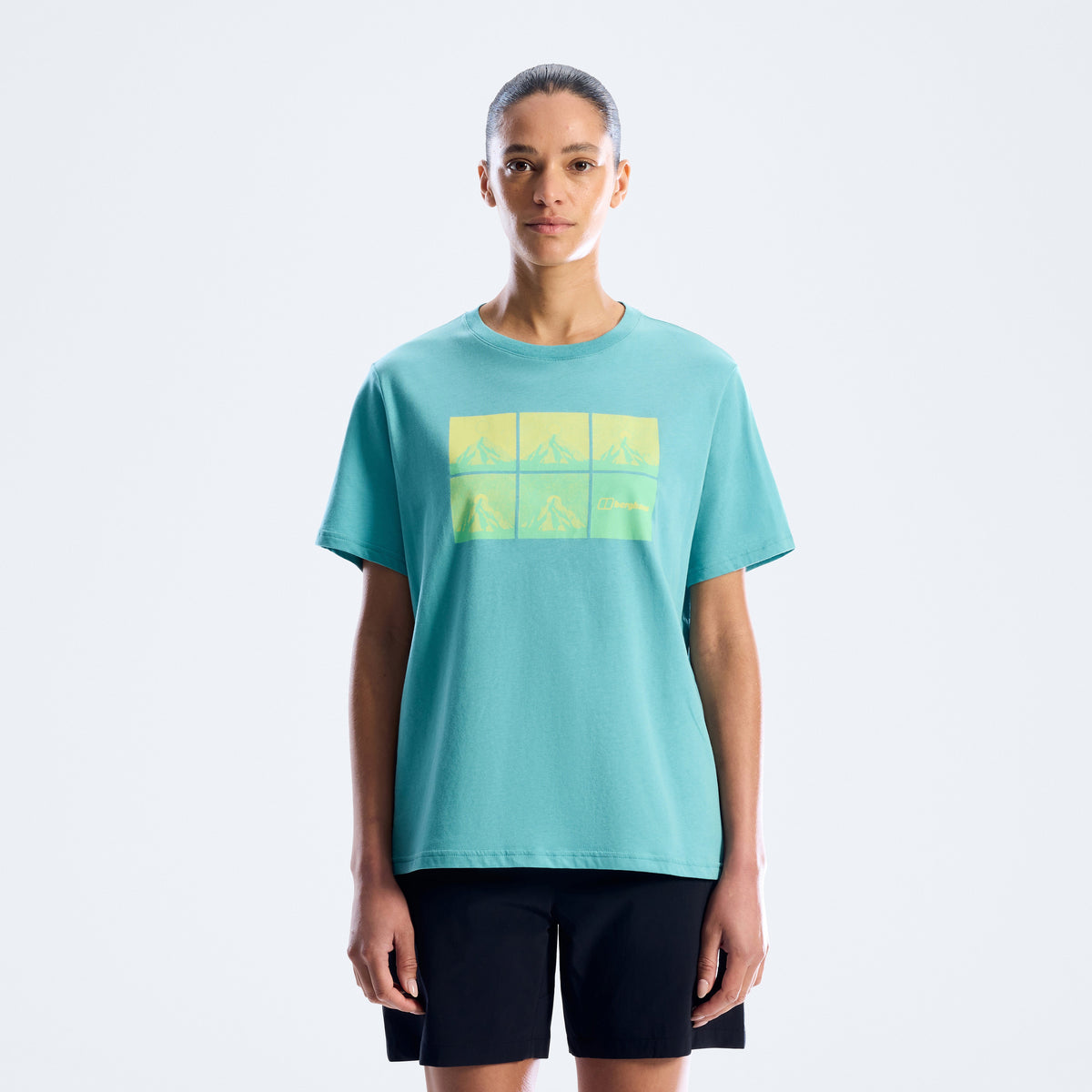 Damen-T-Shirt Mountainscape Essential - Blau