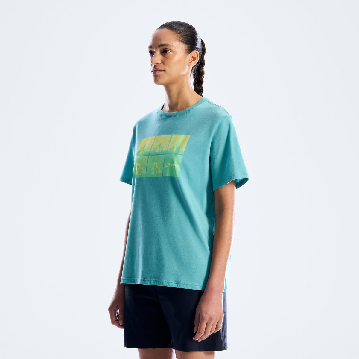 Damen-T-Shirt Mountainscape Essential - Blau