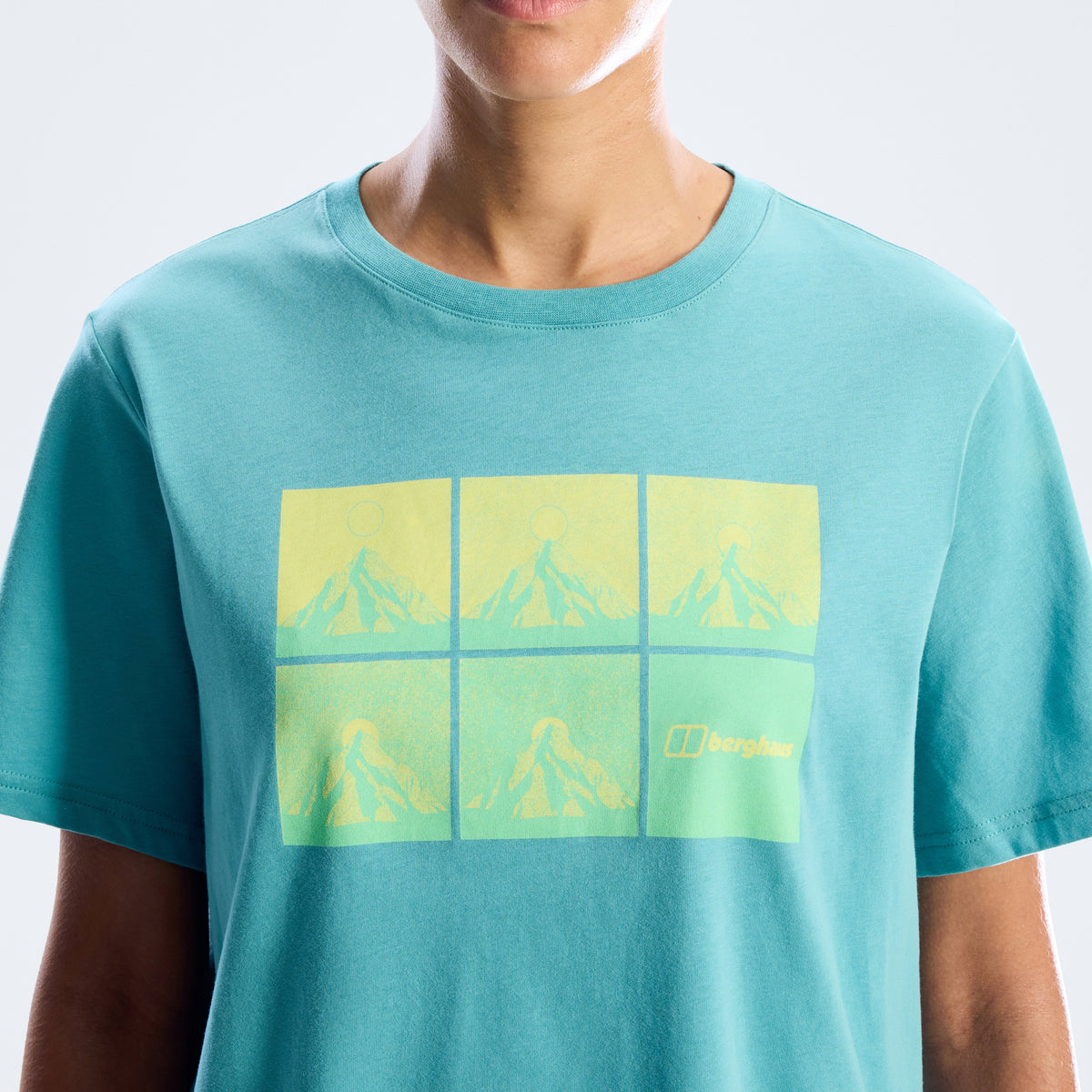 Damen-T-Shirt Mountainscape Essential - Blau