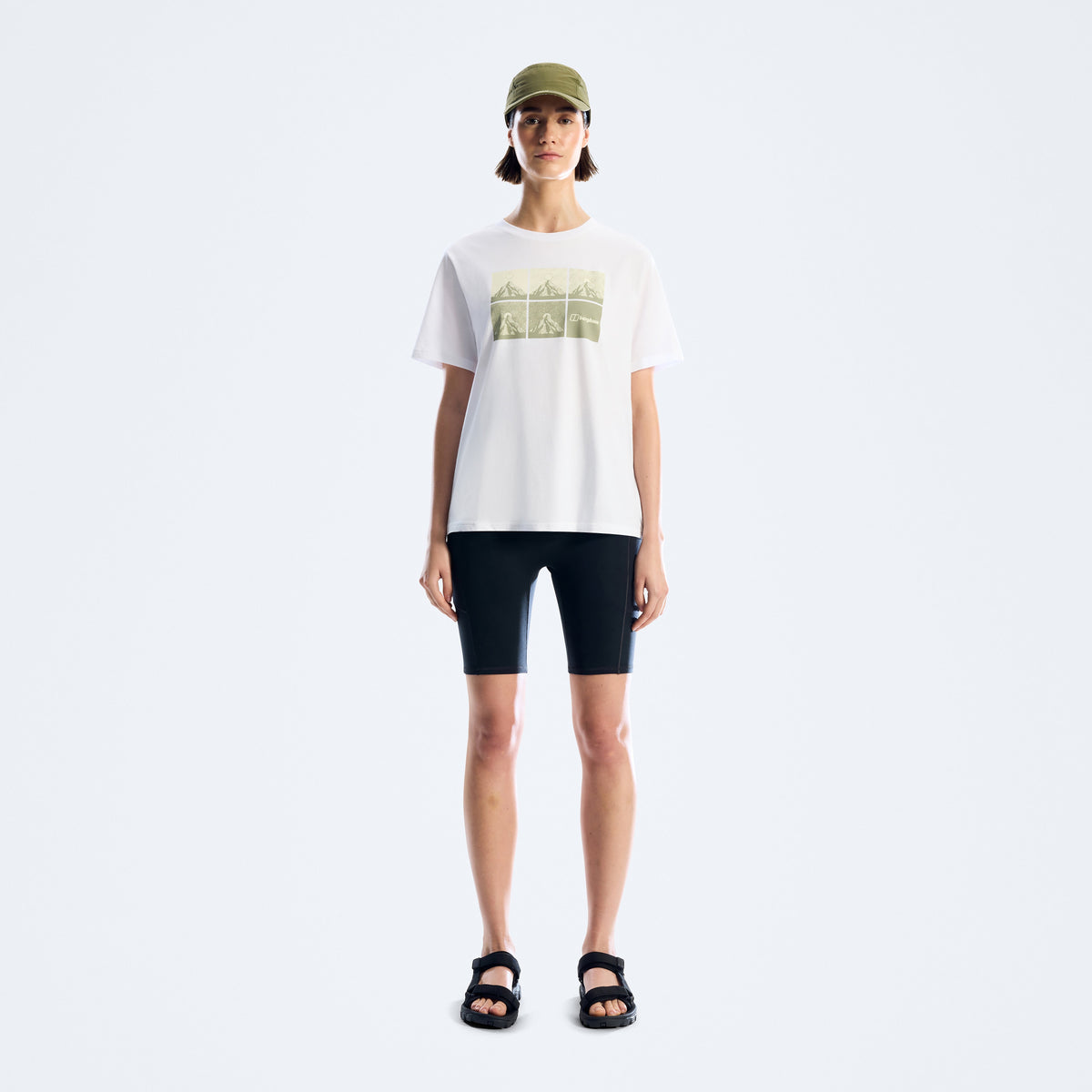 Damen-T-Shirt Mountainscape Essential - Weiß