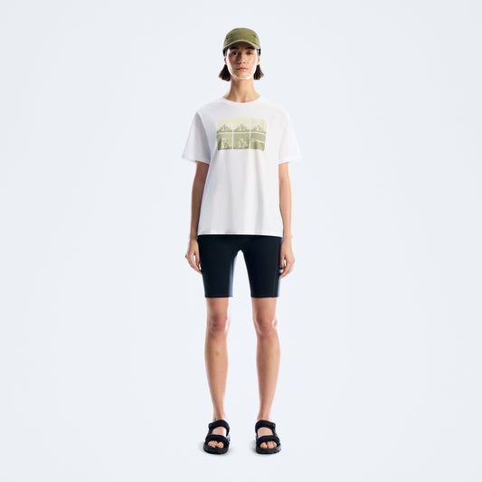Damen-T-Shirt Mountainscape Essential - Weiß