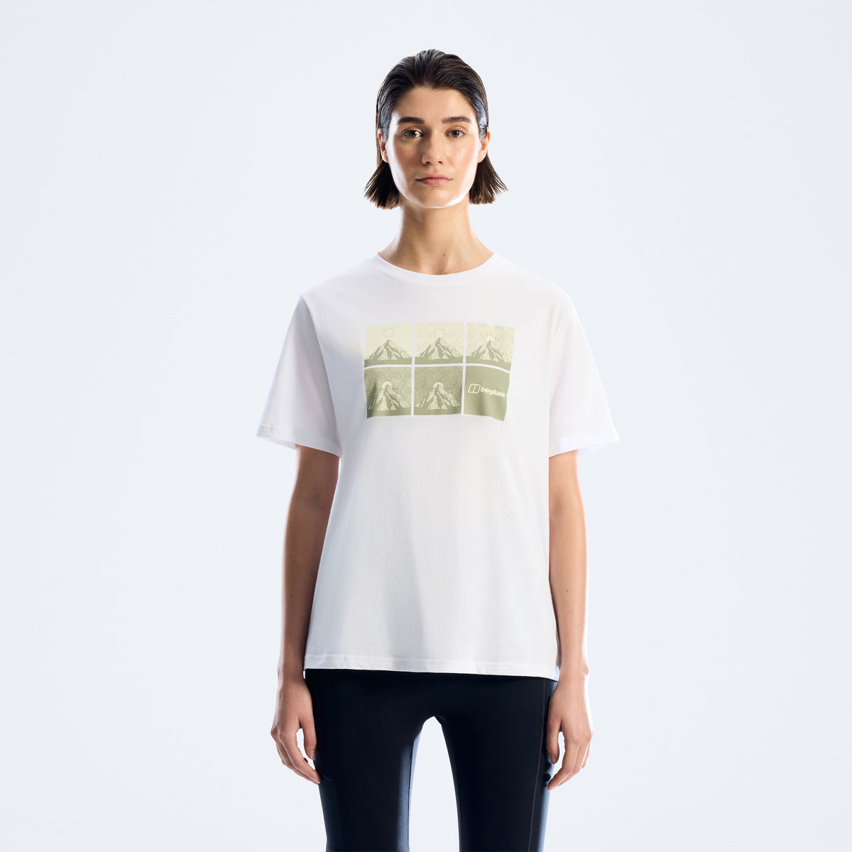 Damen-T-Shirt Mountainscape Essential - Weiß
