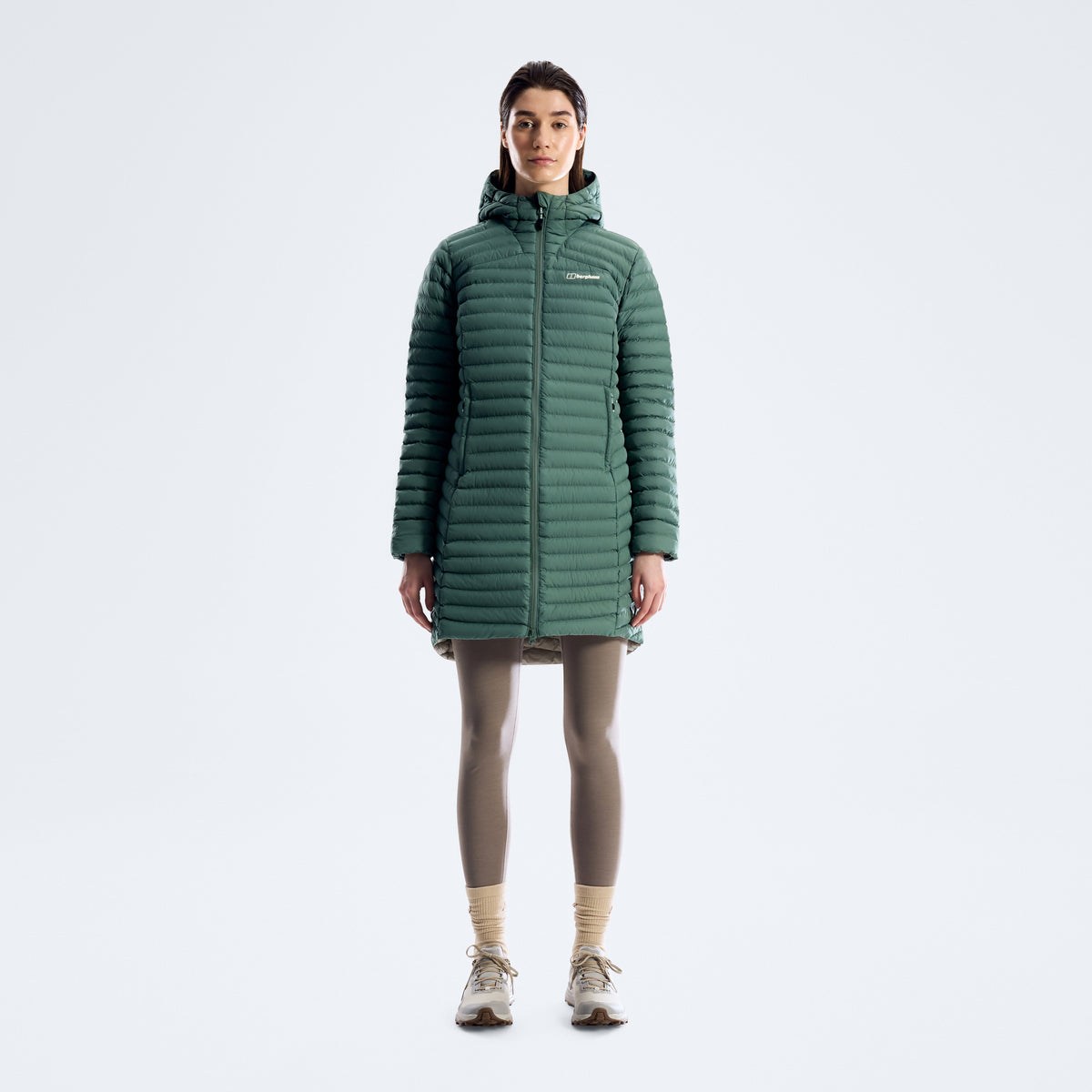 Nula Micro Isolationsjacke für Damen (lang) – Hellgrün