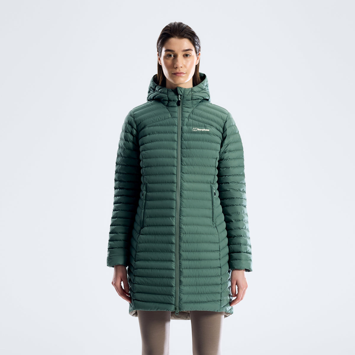 Nula Micro Isolationsjacke für Damen (lang) – Hellgrün