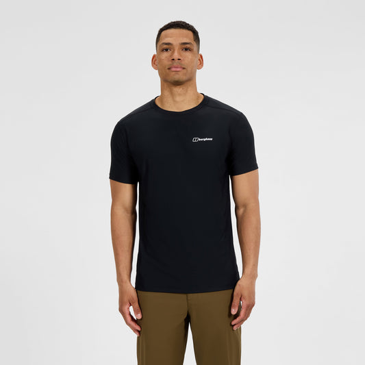 Herren 24/7 Tech-Shirt mit Rundhalsausschnitt und Super-Stretch – Schwarz