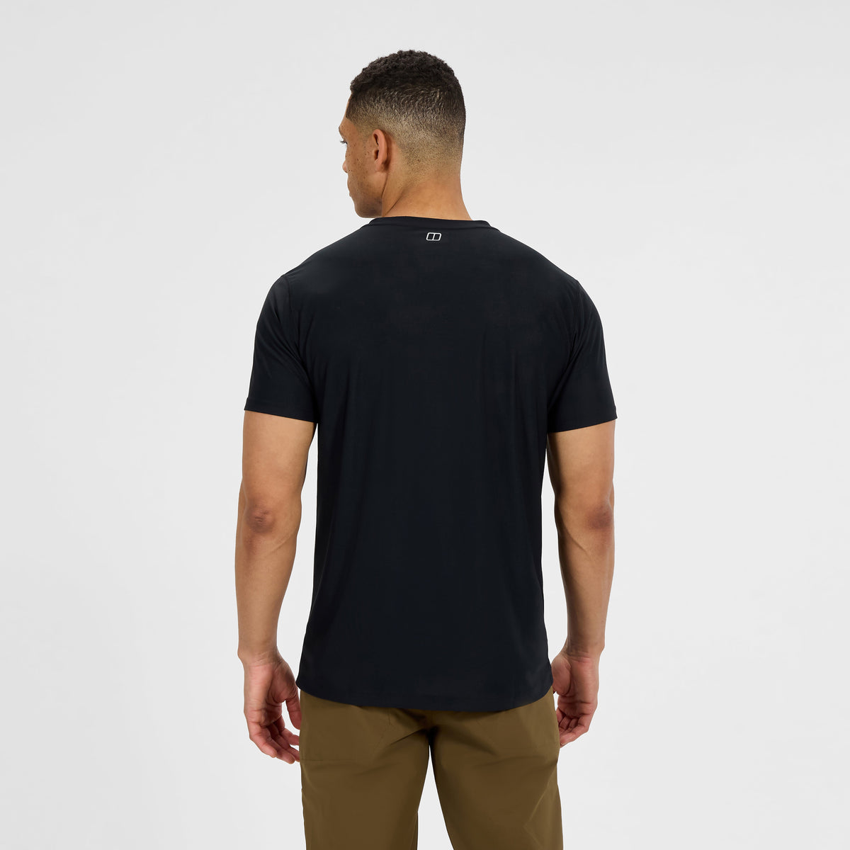 Herren 24/7 Tech-Shirt mit Rundhalsausschnitt und Super-Stretch – Schwarz