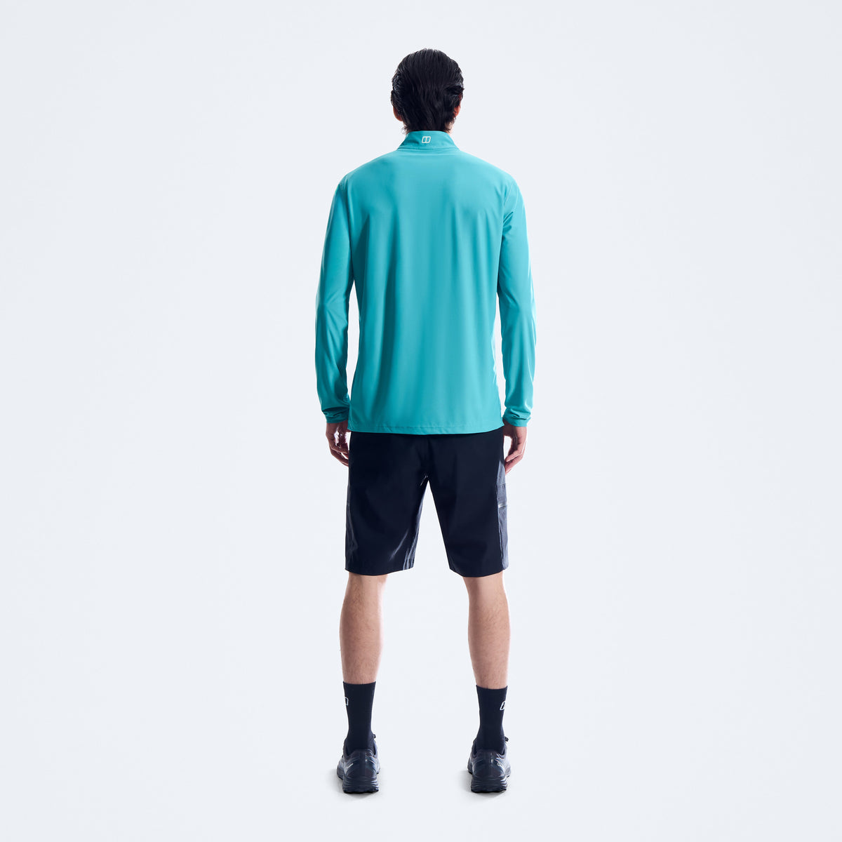 Herren 24/7 Half-Zip Langarm Tech-Shirt - Blau