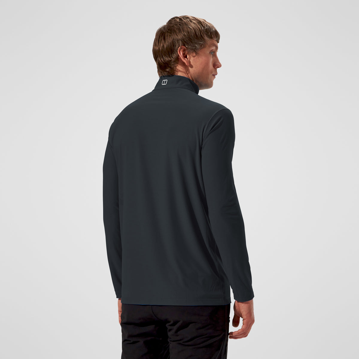 Men's 24/7 Tech Tee Long Sleeve Half Zip - Black