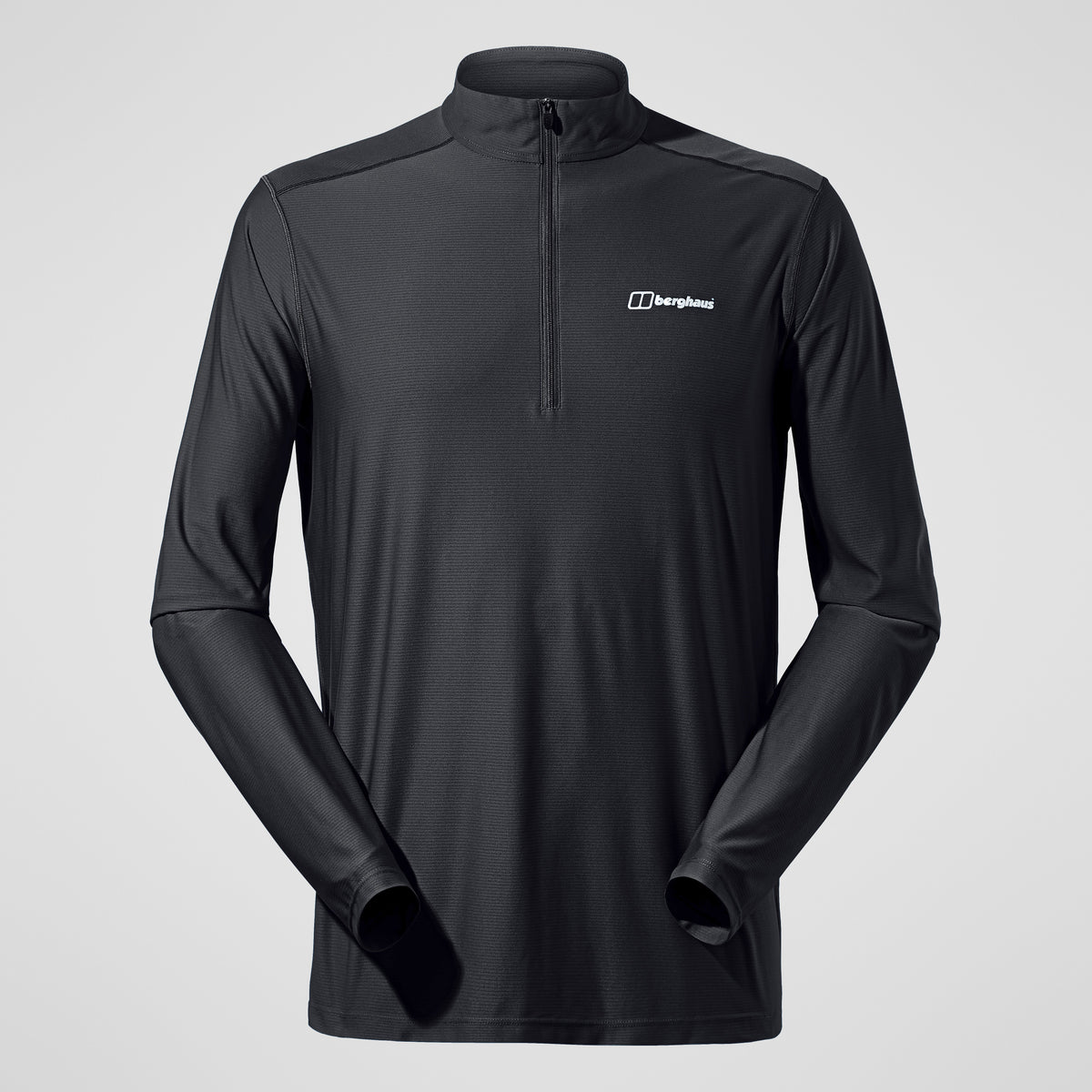 Men's 24/7 Tech Tee Long Sleeve Half Zip - Black