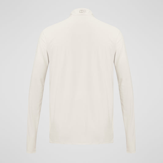 Herren 24/7 Half-Zip Langarm Tech-Shirt – Grau