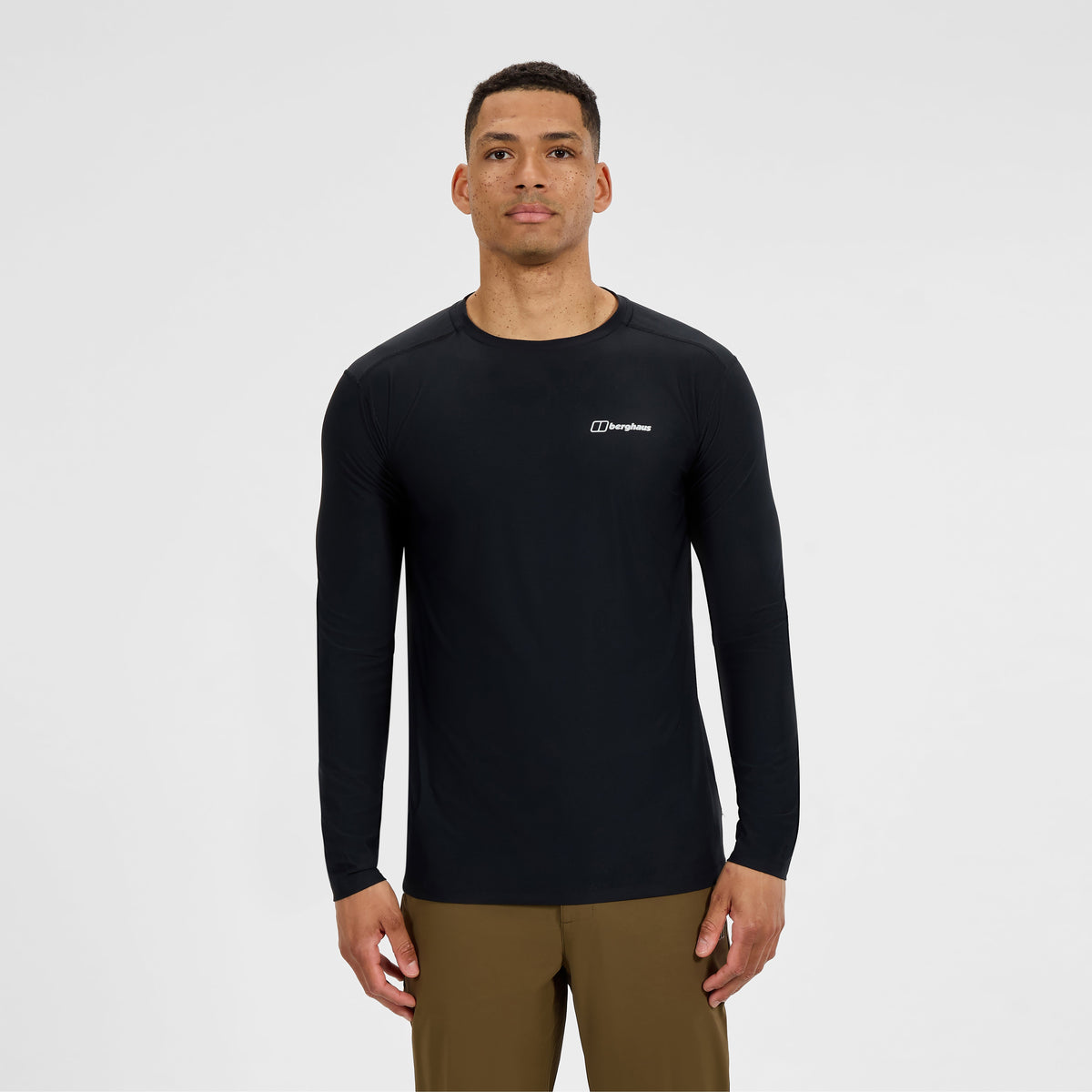 Men's 24/7 Tech Tee Long Sleeve Crew - Black