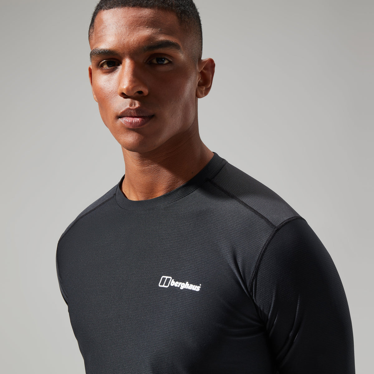 Men's 24/7 Tech Tee Long Sleeve Crew - Black