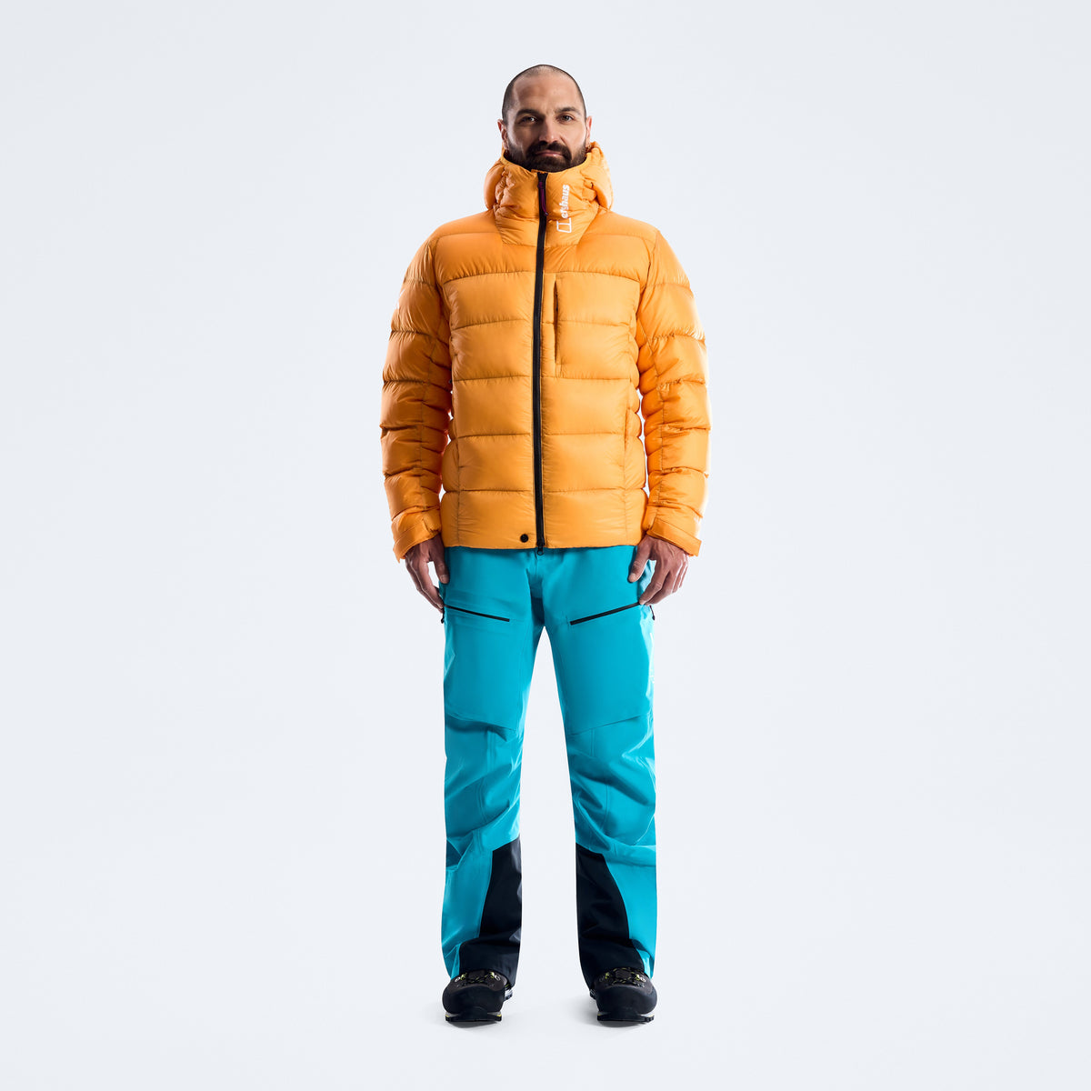 Herren MTN Arete Ultra Daunenkapuzenjacke - Geo Flare