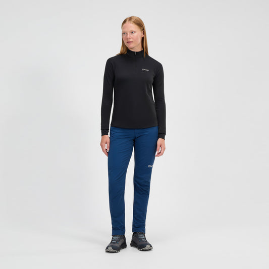 Ivyhill Half-Zip-Oberteil für Damen – Schwarz