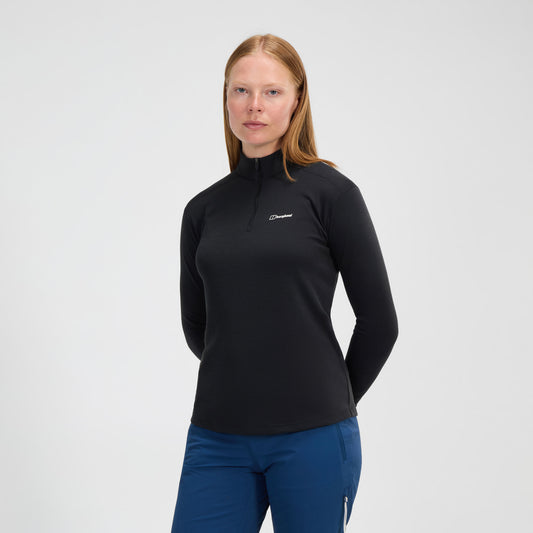 Ivyhill Half-Zip-Oberteil für Damen – Schwarz