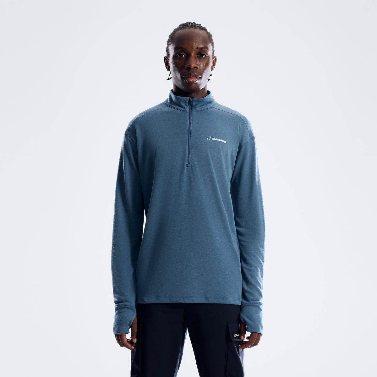 Ivyhill Half-Zip-Oberteil für Herren - Dunkelblau
