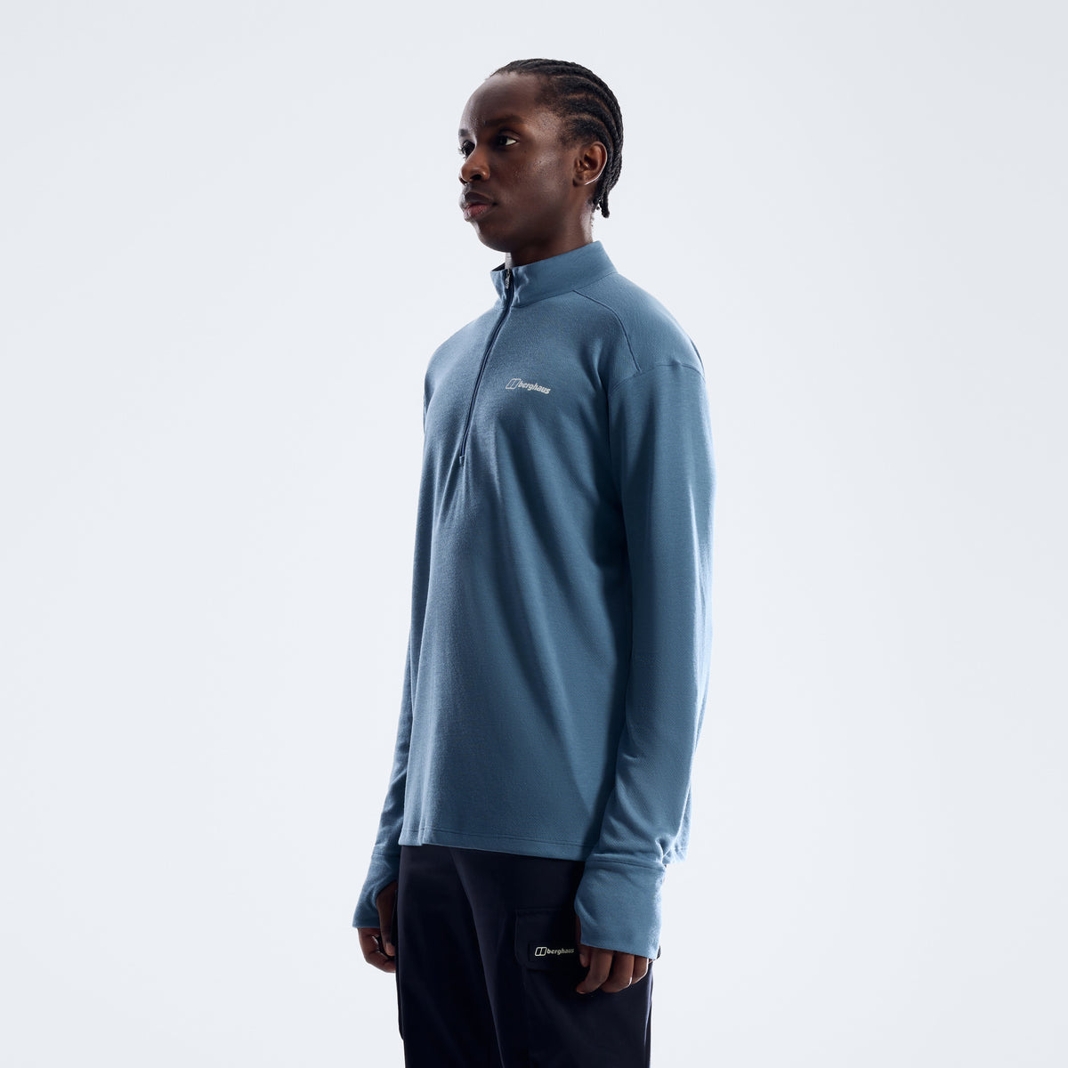 Ivyhill Half-Zip-Oberteil für Herren - Dunkelblau