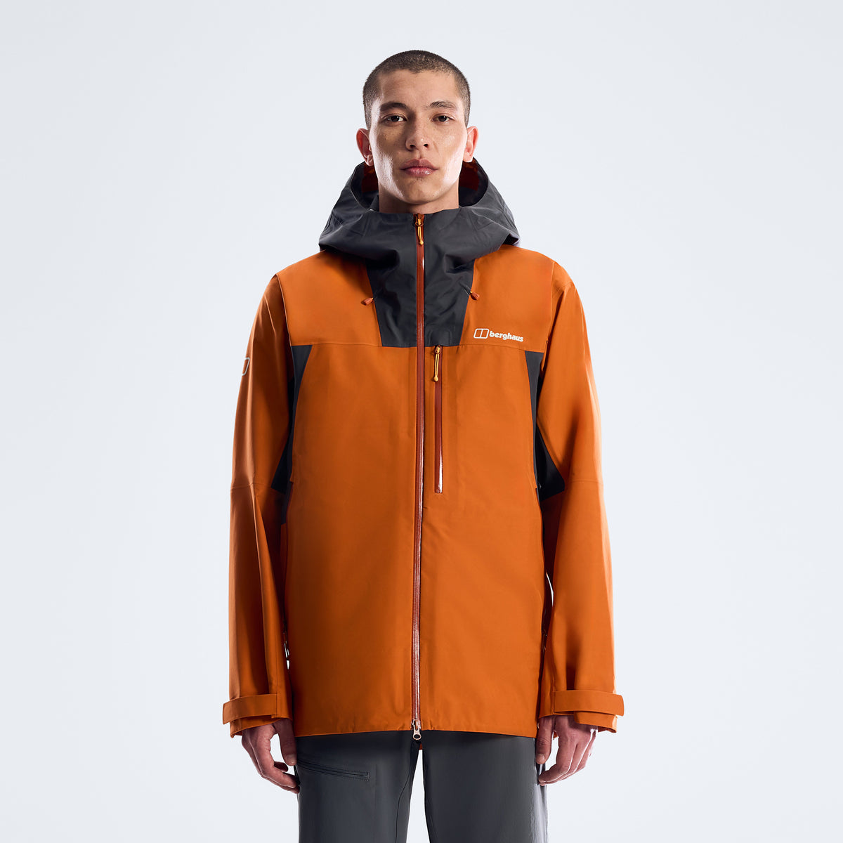 Herren Ridge-Seeker Wasserdichte Jacke - Orange/Schwarz
