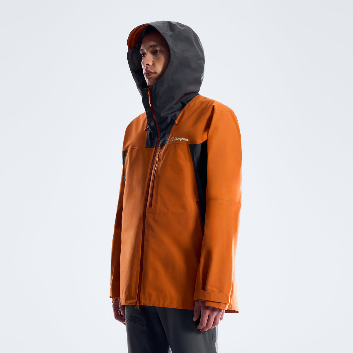 Herren Ridge-Seeker Wasserdichte Jacke - Orange/Schwarz