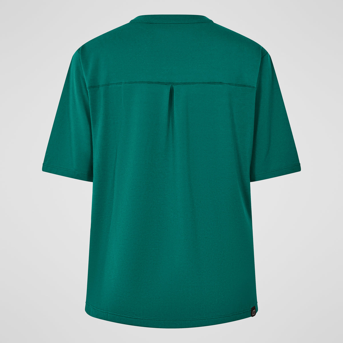 Damen-T-Shirt mit kurzem Arm und Sonnenhut-Motiv – Grün