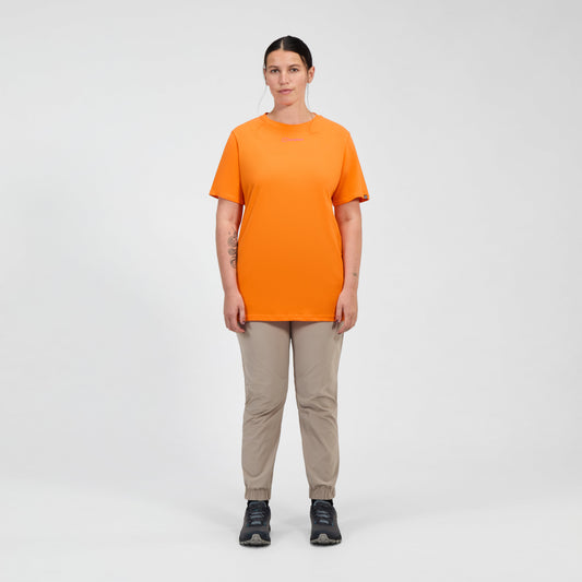 Damen Grappled Kurzarm-T-Shirt – Orange