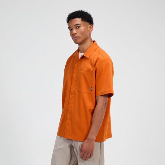 Herren Explorer Kurzarm-Überhemd - Orange