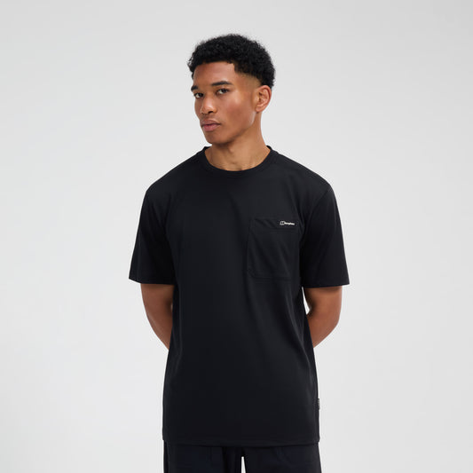 Men's Relaxed Short Sleeve Tech Tee - Black