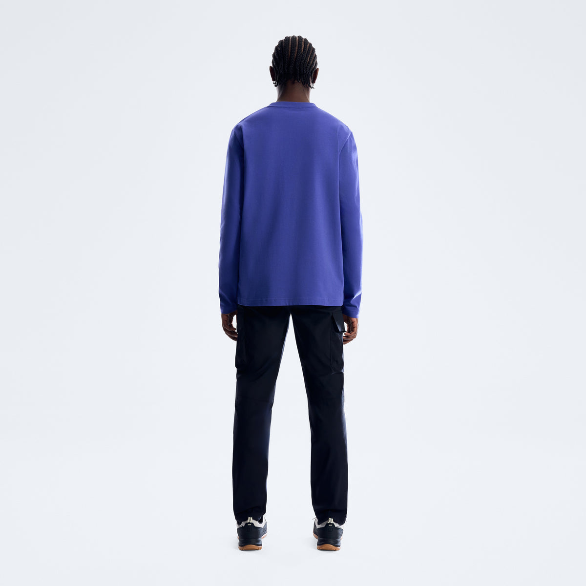Men's Big Logo Long Sleeve Tee - Bottle Blue