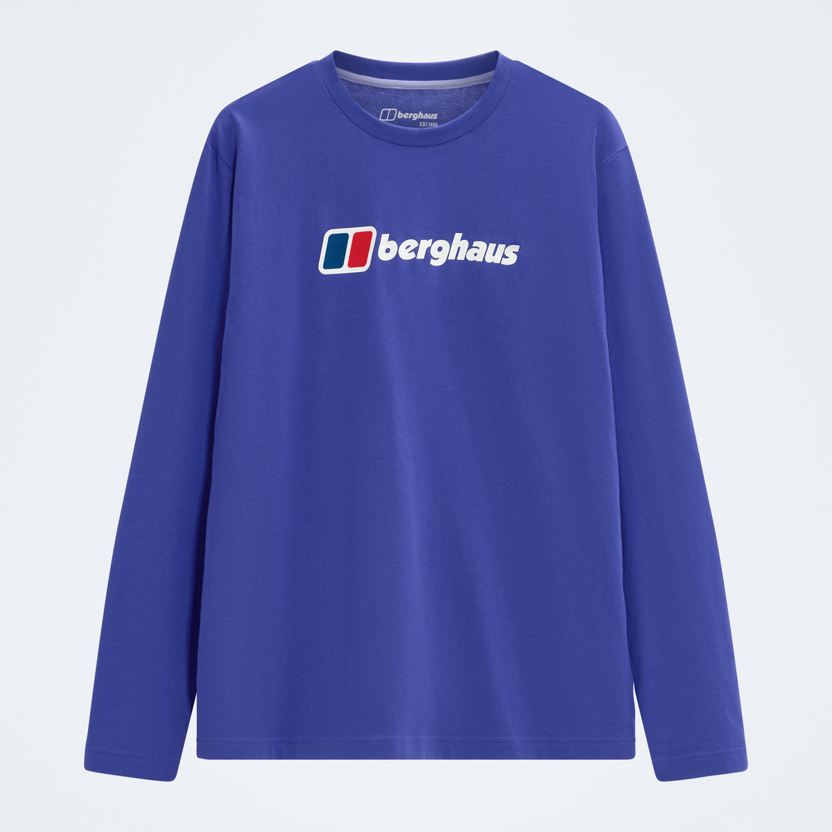 Men's Big Logo Long Sleeve Tee - Bottle Blue