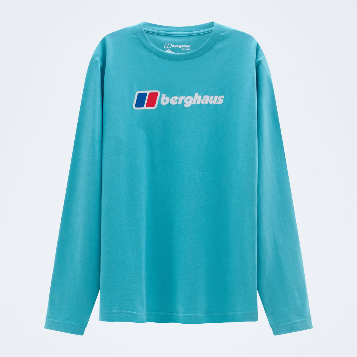 Men's Big Logo Long Sleeve Tee - Blue